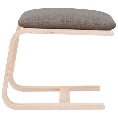 vidaXL Footstool Taupe 51x41x40 cm Fabric