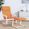 vidaXL Footstool Dark Yellow 51x41x40 cm Fabric