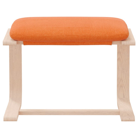 vidaXL Footstool Dark Yellow 51x41x40 cm Fabric