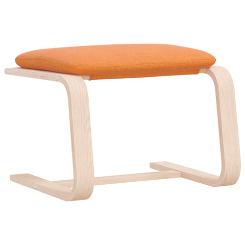 vidaXL Footstool Dark Yellow 51x41x40 cm Fabric