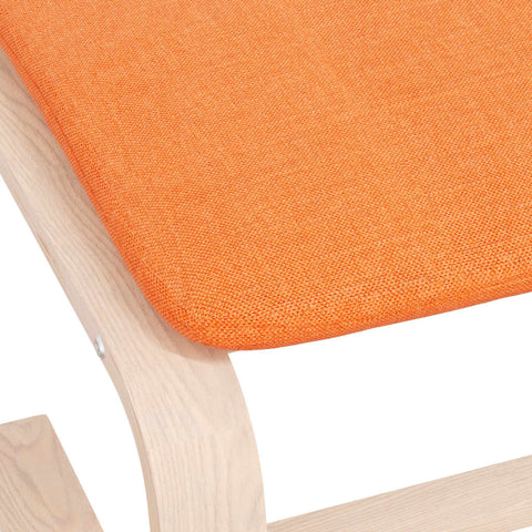 vidaXL Footstool Dark Yellow 51x41x40 cm Fabric