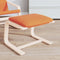 vidaXL Footstool Dark Yellow 51x41x40 cm Fabric