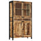 vidaXL Highboard 100x40x175 cm Solid Rough Wood Mango