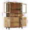 vidaXL Highboard 100x40x175 cm Solid Rough Wood Mango
