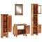 vidaXL 4 Piece Bathroom Furniture Set Solid Wood Reclaimed