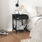 vidaXL Bedside Cabinet Black 40x42x60 cm Engineered Wood