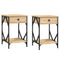 vidaXL Bedside Cabinets 2 pcs Sonoma Oak 40x42x60 cm Engineered Wood