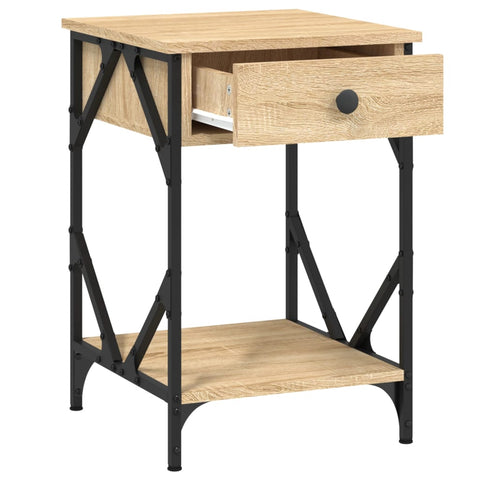 vidaXL Bedside Cabinets 2 pcs Sonoma Oak 40x42x60 cm Engineered Wood