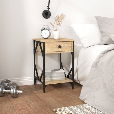 vidaXL Bedside Cabinets 2 pcs Sonoma Oak 40x42x60 cm Engineered Wood