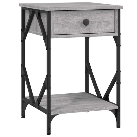 vidaXL Bedside Cabinet Grey Sonoma 40x42x60 cm Engineered Wood