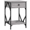 vidaXL Bedside Cabinet Grey Sonoma 40x42x60 cm Engineered Wood