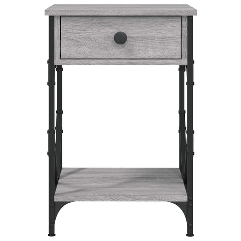 vidaXL Bedside Cabinet Grey Sonoma 40x42x60 cm Engineered Wood