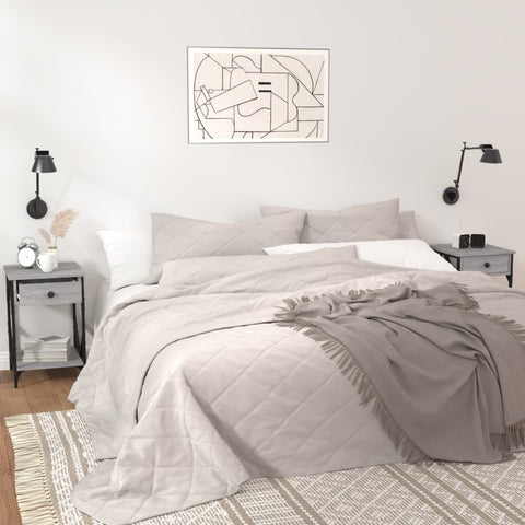 vidaXL Bedside Cabinets 2 pcs Grey Sonoma 40x42x60 cm Engineered Wood