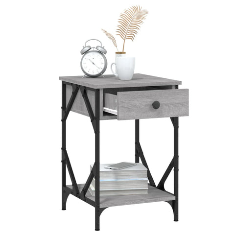 vidaXL Bedside Cabinets 2 pcs Grey Sonoma 40x42x60 cm Engineered Wood