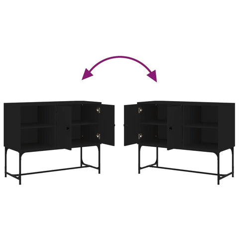 vidaXL Sideboard Black 100x40x79.5 cm Engineered Wood