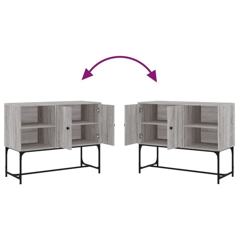 vidaXL Sideboard Grey Sonoma 100x40x79.5 cm Engineered Wood