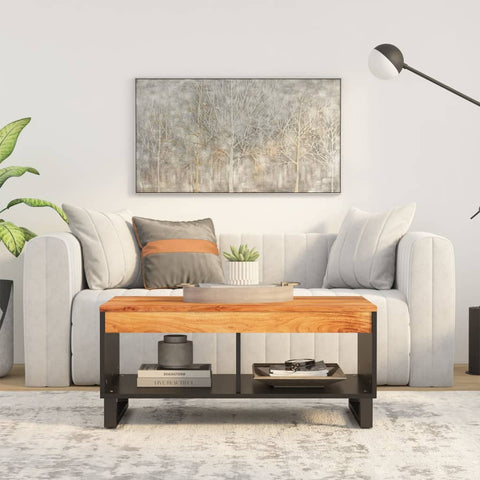vidaXL Coffee Table 90x50x40 cm Solid Wood Acacia