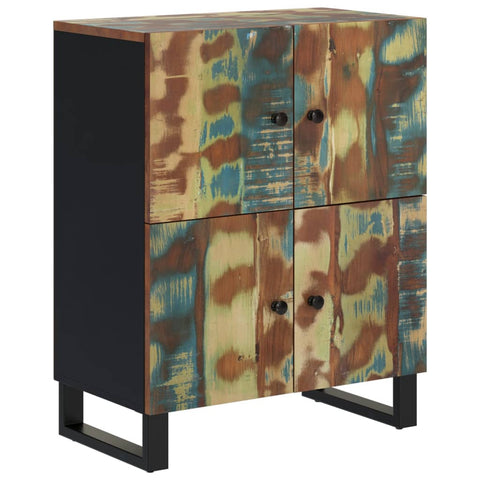 vidaXL Sideboard with 4 Doors 60x33x75 cm Solid Wood Reclaimed