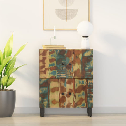 vidaXL Sideboard with 4 Doors 60x33x75 cm Solid Wood Reclaimed