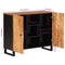 vidaXL Sideboard with 2 Doors 90x33x75 cm Solid Wood Acacia