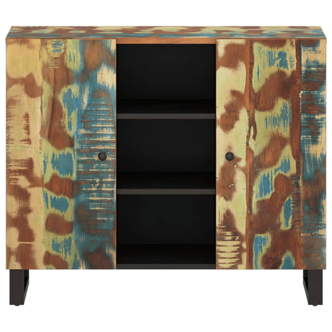 vidaXL Sideboard with 2 Doors 90x33x75 cm Solid Wood Reclaimed