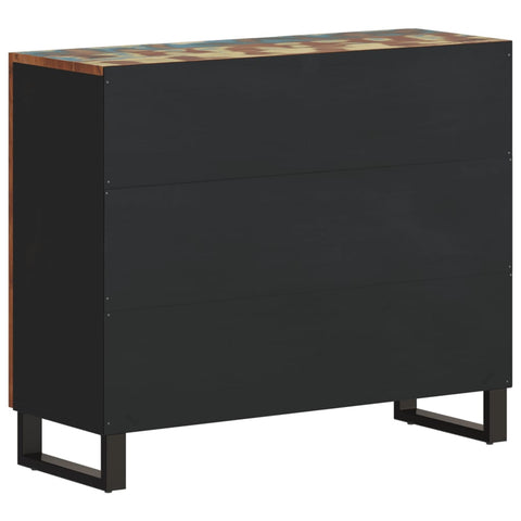 vidaXL Sideboard with 2 Doors 90x33x75 cm Solid Wood Reclaimed