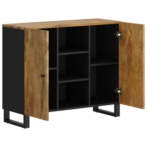 vidaXL Sideboard with 2 Doors 90x33x75 cm Solid Wood Mango