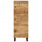 vidaXL Highboard with 3 Doors 40x33x110 cm Solid Wood Mango&Iron