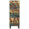 vidaXL Highboard with 3 Doors 40x33x110 cm Solid Wood Reclaimed&Iron