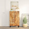 vidaXL Highboard with Drawer 60x33x100 cm Solid Wood Mango&Iron