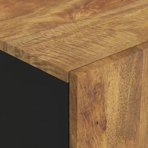 vidaXL Highboard with Drawer 60x33x100 cm Solid Wood Mango&Iron