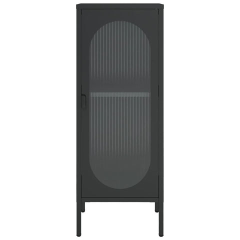 vidaXL Sideboard Black 40x35x105 cm Glass and Steel