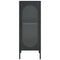 vidaXL Sideboard Black 40x35x105 cm Glass and Steel