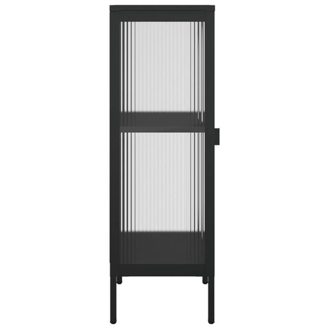 vidaXL Sideboard Black 40x35x105 cm Glass and Steel