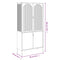 vidaXL Highboard Black 90x40x180 cm Glass and Steel