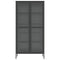 vidaXL Highboard Black 85x40x180 cm Glass and Steel