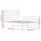 vidaXL Metal Bed Frame without Mattress with Footboard Black 100x190cm