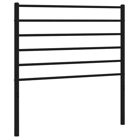 vidaXL Metal Headboard Black 100 cm