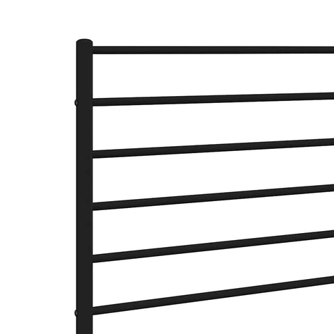 vidaXL Metal Headboard Black 107 cm