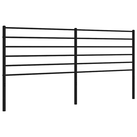vidaXL Metal Headboard Black 193 cm