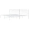 vidaXL Metal Bed Frame without Mattress with Headboard White 200x200cm