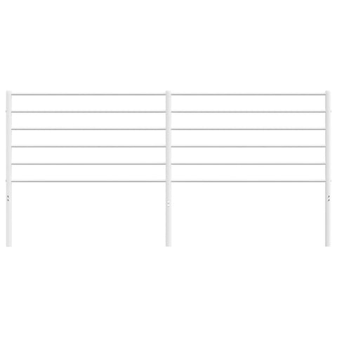 vidaXL Metal Headboard White 180 cm