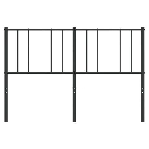 vidaXL Metal Headboard Black 120 cm