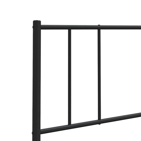 vidaXL Metal Headboard Black 160 cm