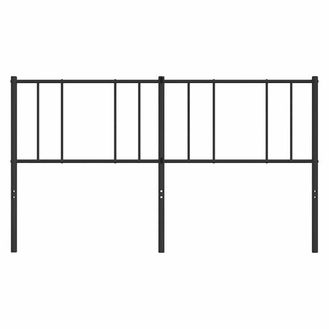 vidaXL Metal Headboard Black 180 cm
