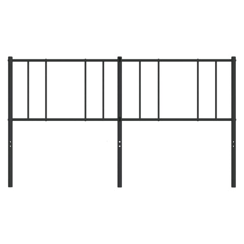 vidaXL Metal Headboard Black 200 cm