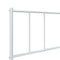 vidaXL Metal Bed Frame without Mattress with Footboard White 90x200cm