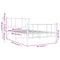 vidaXL Metal Bed Frame without Mattress with Footboard White 90x200cm
