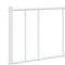 vidaXL Metal Bed Frame without Mattress with Footboard White 140x190cm