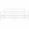 vidaXL Metal Bed Frame without Mattress with Footboard White 200x200cm